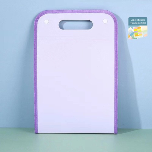 13 Pocket File Folders Portable A4 Letter Size Macaron Document Organizer - Photo 17/21