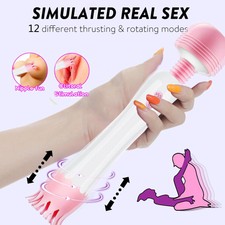 Licking Vibrator-Nipple-Clit-Clamp-Women-Rechargeable-Toy use Lubricant New