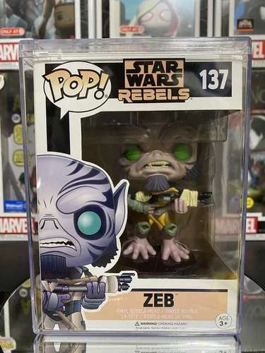 Funko POP! Star Wars Rebels Zeb #137 Vinyl Figure with Protector
