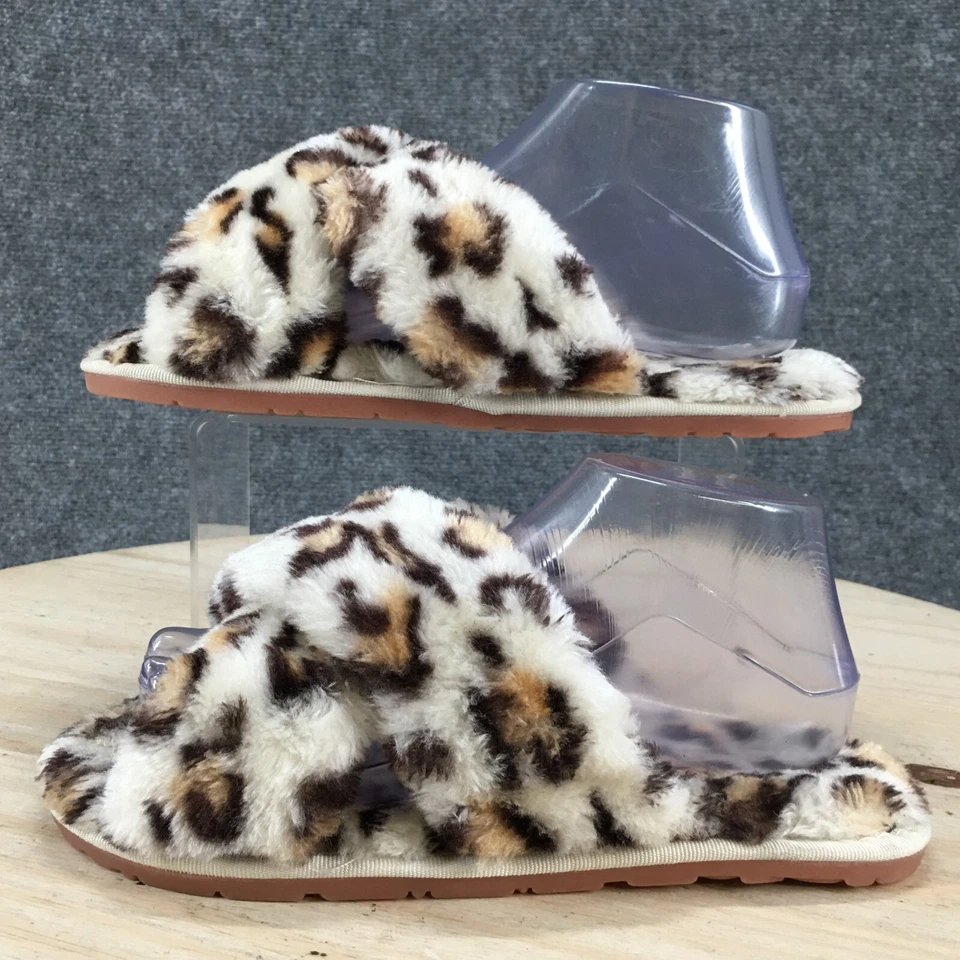 Zapatillas deportivas con estampado de leopardo para mujer 40-41 blancas sin cordones informales cómodas Foto 4 de 4