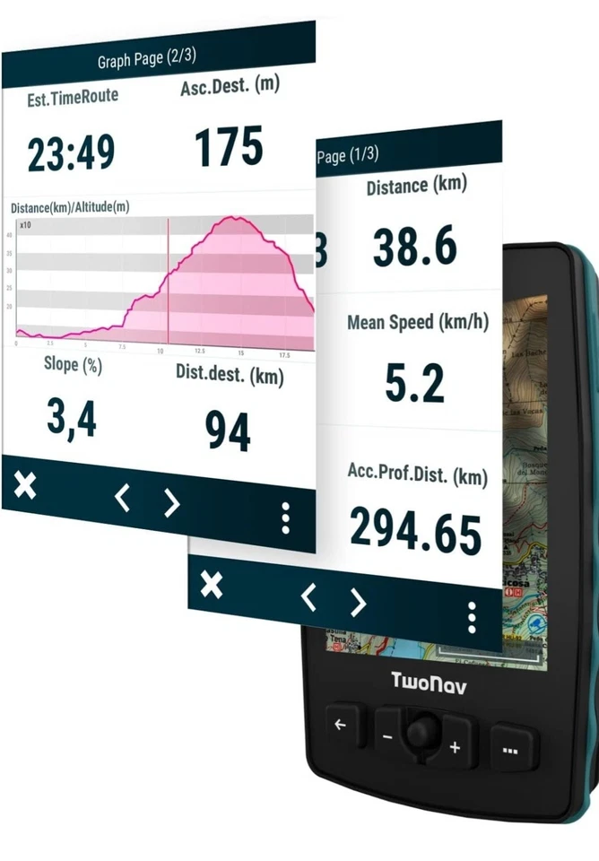 TwoNav Aventura 2 Plus + Topo map to Choose, Handheld GPS, 3.7-inch Wide Screen - Image 3 of 4