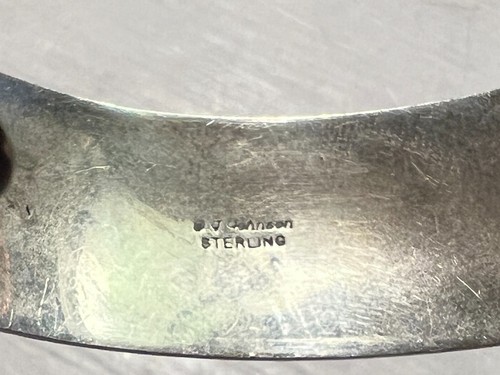 Brazalete William G Johnson de plata de ley y turquesa - Imagen 2 de 4