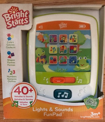 bright starts lights & sounds funpad musical toy