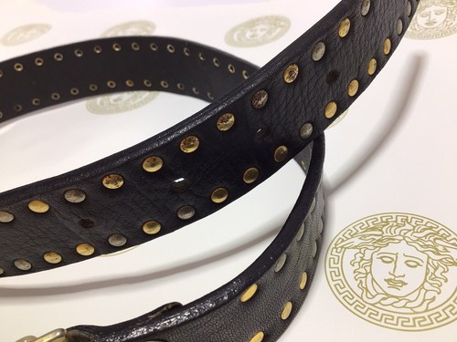 GIANNI VERSACE Men’s BELT w/ MEDUSAS / Designer By Versace Himself - Picture 4 of 18