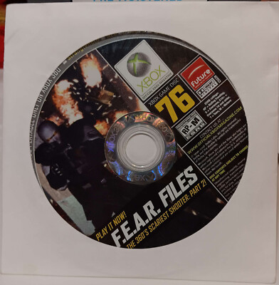 Xbox Magazine Demo Disc #76 - F.E.A.R Files - Collectible Xbox 360