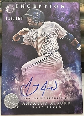 2016 Bowman Inception Anthony Alford Auto /150 On Card Auto Rookie | eBay