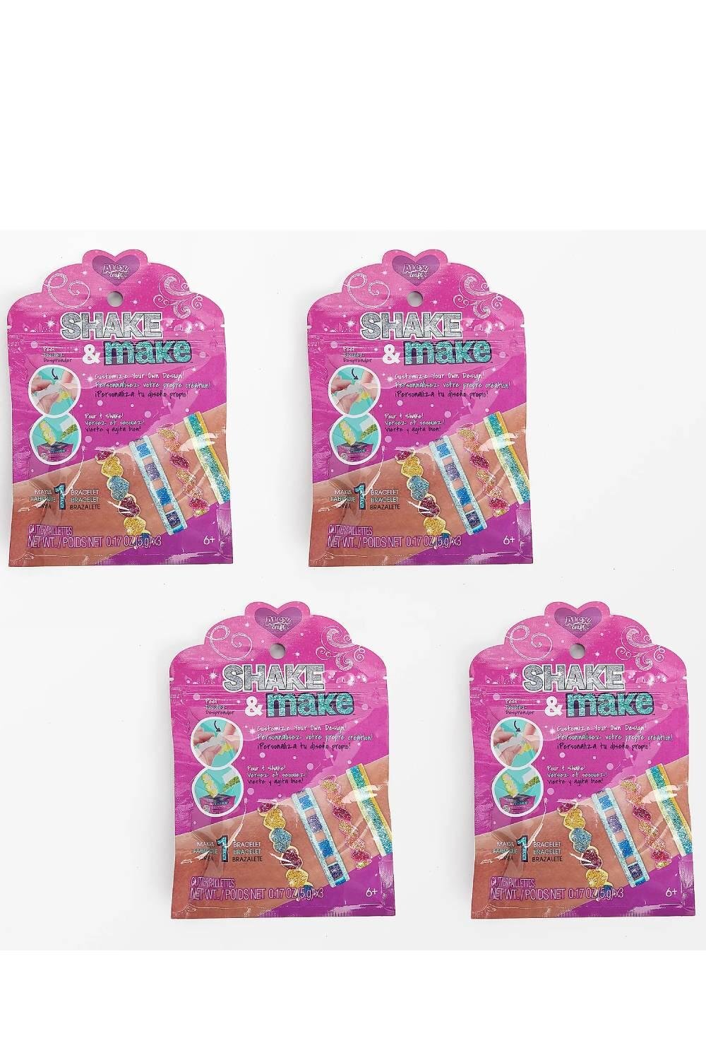 Встряхните и сделайте браслеты из 4 упаковок с блестками в пакетиках 3590₽