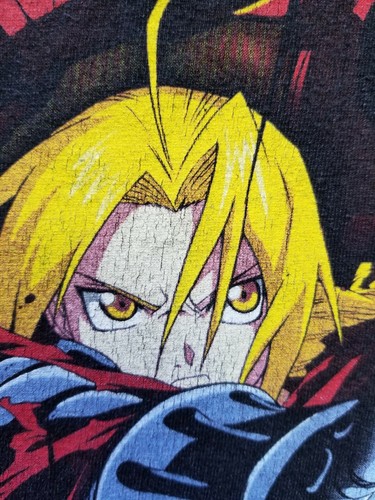 Camiseta De Colección Fullmetal Alchemist Para Hombres XL Manga Anime Dibujos Animados Película Grial Camiseta - Imagen 3 de 10