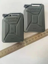 2X 1/6 WWII German WH SS Jerrican Fuel Oil Drum Model F 12" Action Figure Scene