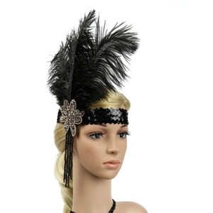1920s feather hat