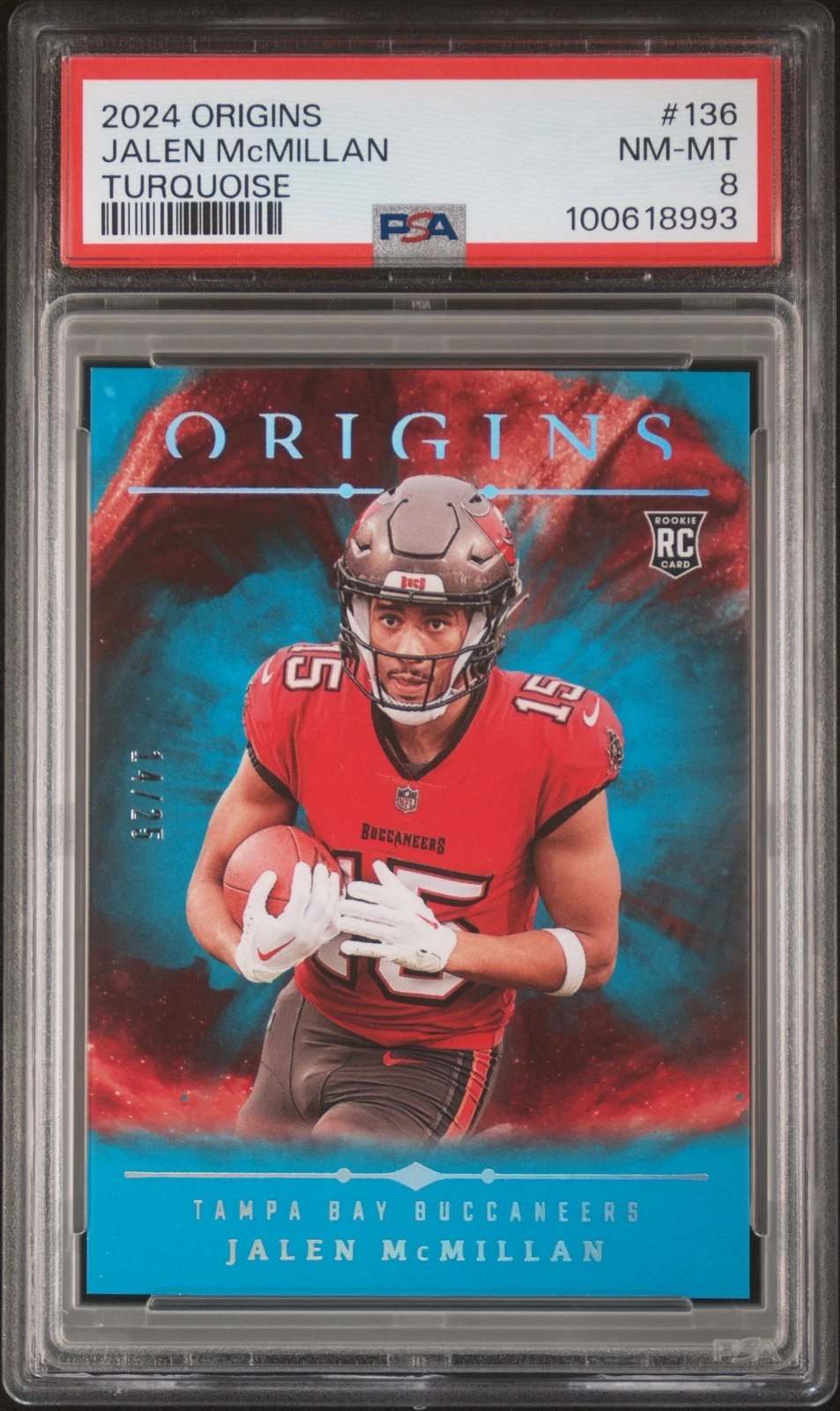 Jalen McMillan Panini Origins #136 Turquoise