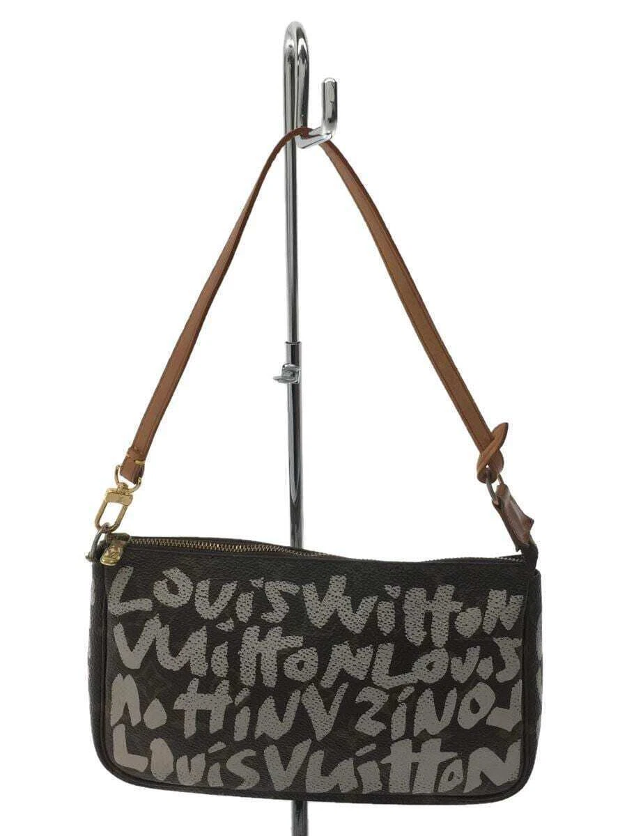LOUIS VUITTON M92192 Graffiti Pochette Accessoires Pouch Bag Used