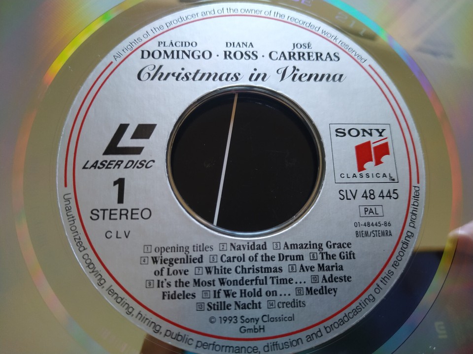 Christmas IN Vienna Diana Ross PLACIDO DOMINGO jose carreras 1992