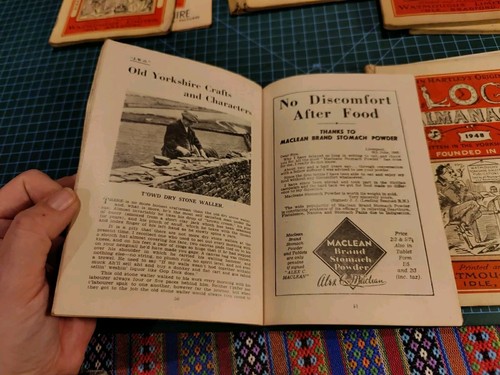 1947/1948 2 X The Original Clock Almanack John Hartley Yorkshire Dialect - Picture 4 of 6