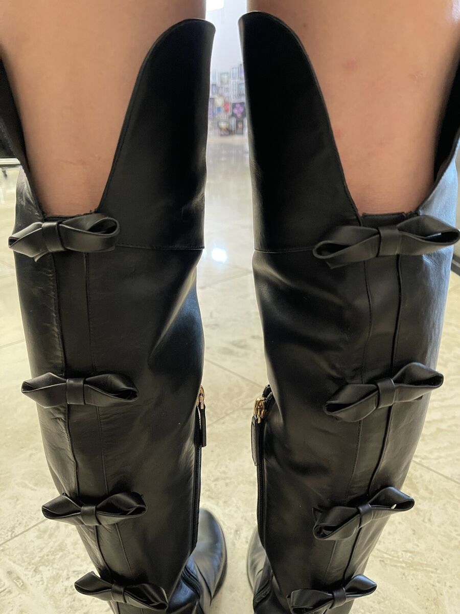 VALENTINO GARAVANI Over The Knee Bow Back New Boots Sz 38 | eBay VALENTINO GARAVANI Over The Knee Bow Back New Boots Sz 38 | eBay