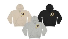 Washington commanders redskins heavy blend hoodie sweatshirt Twill Logo