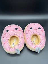 Squishmallows Plush Slippers Dabria the Donut Girls Size 13 To Size 1