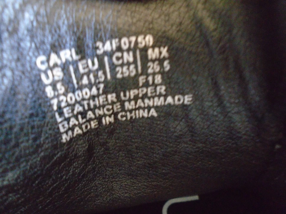 Calvin Klein estilo Carl cuero negro Oxford para hombre 8,5 EE. UU. con cordones Foto 3 de 4