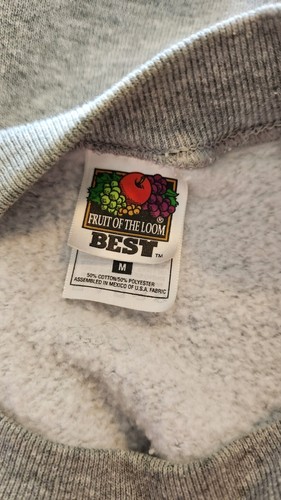 Vintage Fruit Of The Loom Gray Boothbay Harbor Sweatshirt Size Womens Medium - Picture 4 of 5
