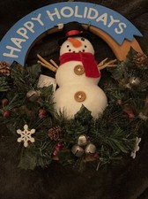 Snowman Wreath