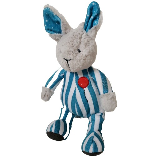 Good Night Moon 11" Bunny Plush Striped Blue White Pajamas Cuddly