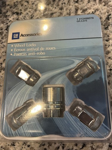 GM Genuine Wheel Lock-Kit - Chrome CHEVY GR.5.875 OEM ACCESSORIES 12498078