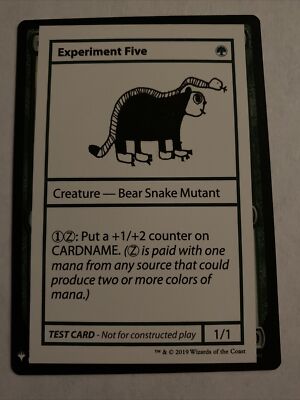 Experiment Five NM Mystery Booster Convention Playtest MTG Magic Gathering