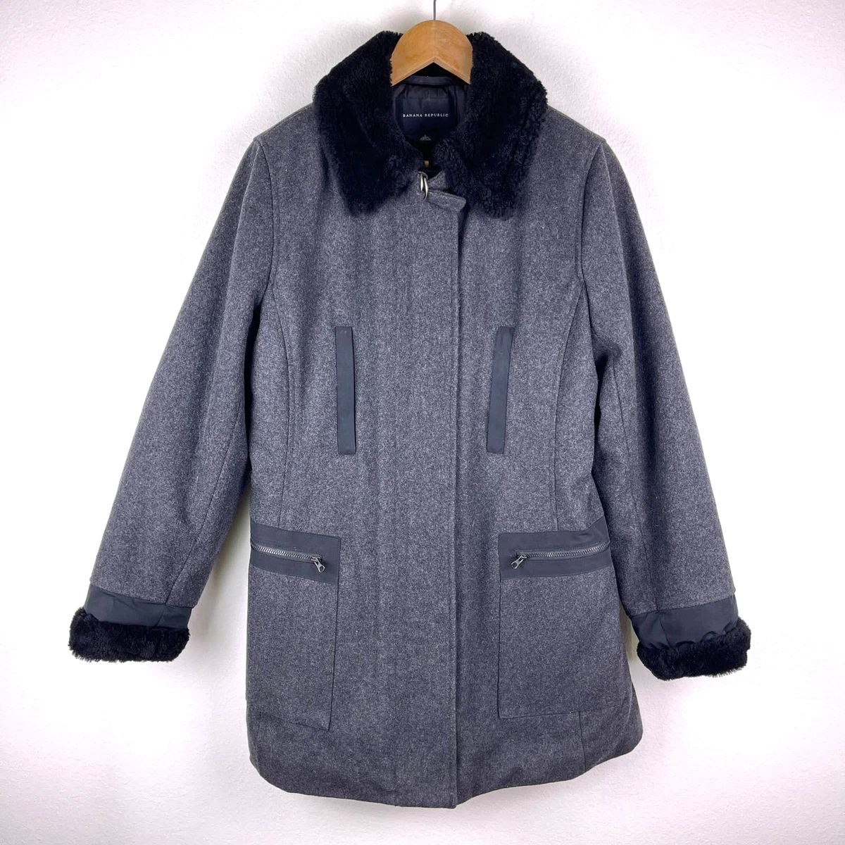 quilted banana sleeve coat