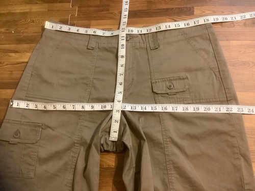 Lee Just Below The Waist Cargo Short Women's Sz 16M (36x9.5) Khaki Tan Stretch - Picture 8 of 12