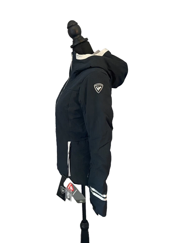 Rossignol 女式 Courbe 夹克 XS 黑色全新带标签防水透气滑雪雪地 — 第 2/4 张图片