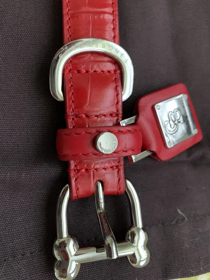 Collar de perro de cuero Chromebones Foto 4 de 4