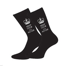 Keep Calm I'm an Actor Mens Socks Novelty, Christmas or Birthday X6V - KC ACTOR