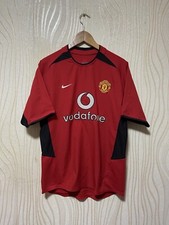 MANCHESTER UNITED 2002 2003 HOME FOOTBALL SHIRT SOCCER JERSEY NIKE sz S MEN