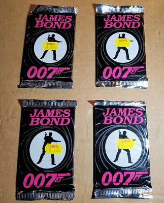 4 UO SEALED 1993 PACKS JAMES BOND TRADING CARDS ECLIPSE ENTERPRISES 12 cards/pk