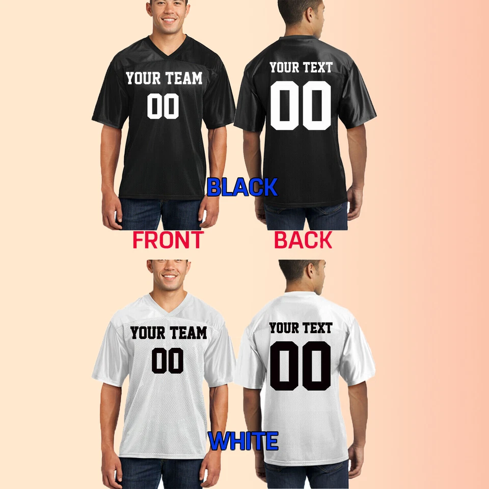 Customized JERSEY Personalized Football Jersey Name Number Own MEN Super Bowl - Image 4 of 4