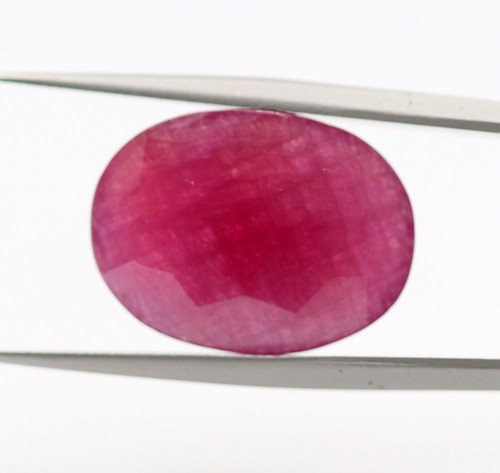 Colore Rosso Rosato Rubino Sciolto Naturale 18 x 13 mm Taglio Ovale Grande Ge... - Foto 15 di 19