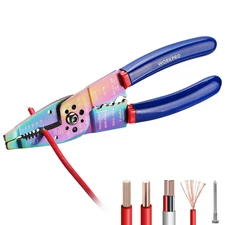 8" Wire Stripper/Wire Crimping Tool Multi-Function Hand Tool Stainless Steel