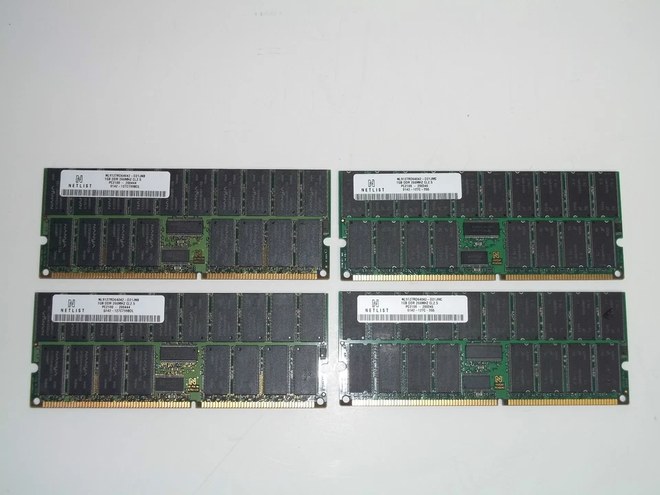 Dell Poweredge 2650 4GB Memory RAM kit (4x1GB) DIMMs ECC Server - Image 2 of 3