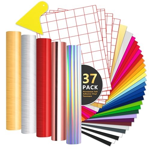 Feuille de Vinyle Adhésive Permanente Haute Adhérence Imperméable x37