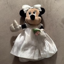 Disney Parks Minnie Mouse 12" Bride Plush-Pre-owned Stuffed Animal