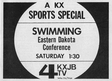 1975 TV AD/HIGH SCHOOL SWIMMING/EASTERN DAKOTA CONFERENCE/FARGO,SOUTH HIGH POOL