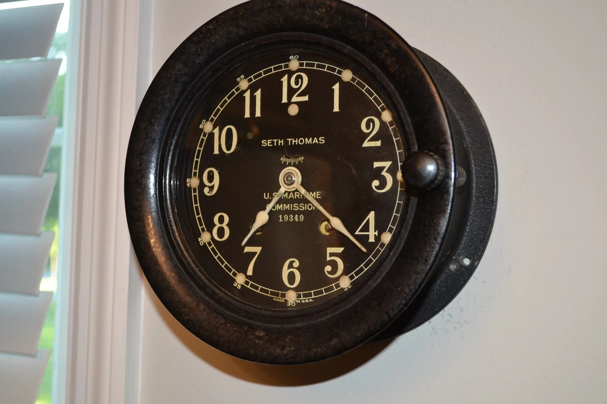 United States WWII Seth Thomas Antique Maritime Clocks for sale | eBay