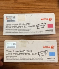 Genuine Xerox 106R02756 Cyan & 106R02757 Magenta Toner Cartridge
