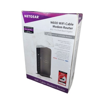 Netgear N600 C3700 WiFi Cable Modem Router Combo DOCSIS 3.0 OPEN BOX