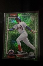 2026 Topps Series 1 - Francisco Lindor #123 Green Leaf Foil