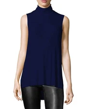 Three Dots Turtleneck Rib Top Size S