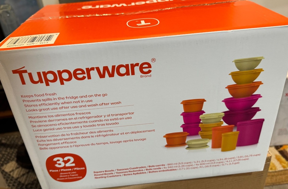 Brand New Tupperware Heritage Collection 32 Piece Food Storage Set