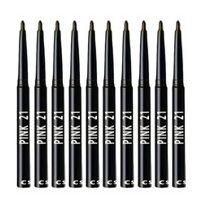 Waterproof Black Eyeliner Pencils Smudge Proof Long Lasting Twist Up 10 Pack