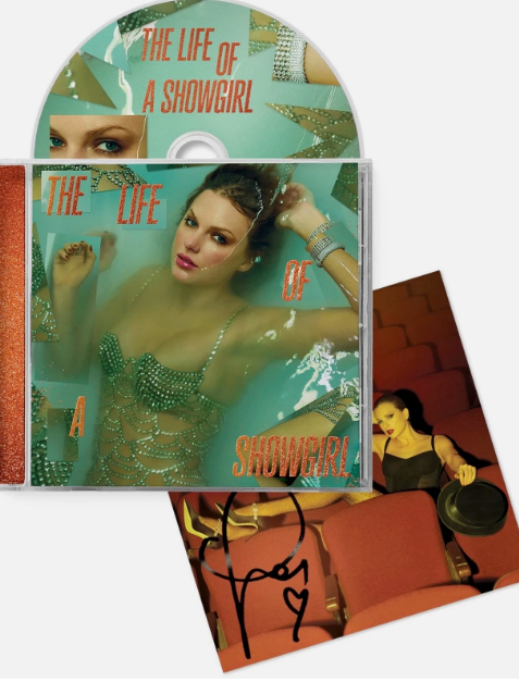 Taylor Swift The Life of a Showgirl CD With Signed Autograph