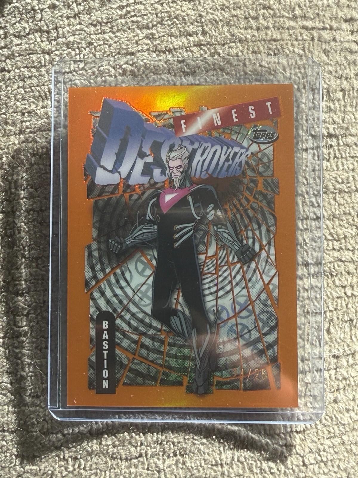 2025 Topps Finest Marvel X-Men '97 Bastion #74 Orange /25